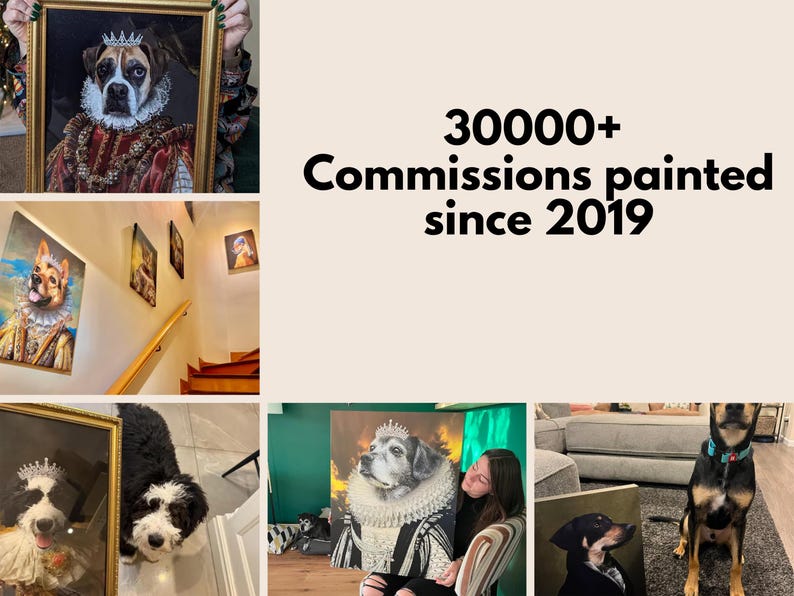 Custom Multiple Pet Portrait Personalized Thanksgiving Gift Family Dog Cat Lover Gift Canvas