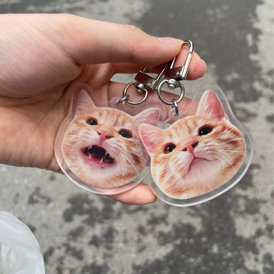 Custom Cat Keychain, Dog Keychain, Pet Keychain, Personalized Pet Photo Keychain, Pet Loss Gift, Dog Mom Gift, Pet Memorial Gift, Small gift