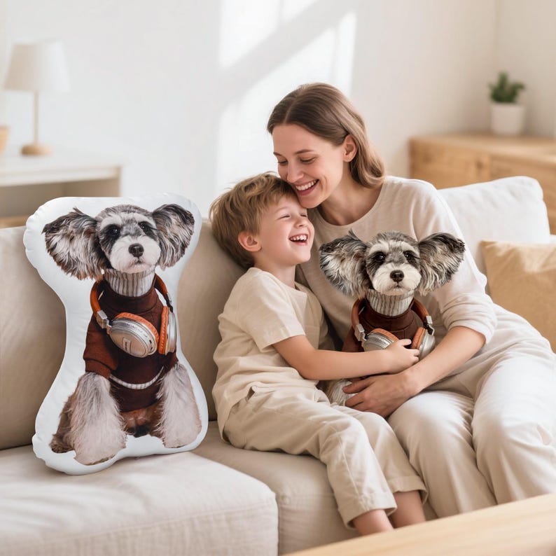 Custom pet pillow,Double Printed Pet Pillow,Personalized Dog/Cat Shaped Throw Pillow,Personalized Pet Shaped Pillow,Pet Memorial, Pet Gift