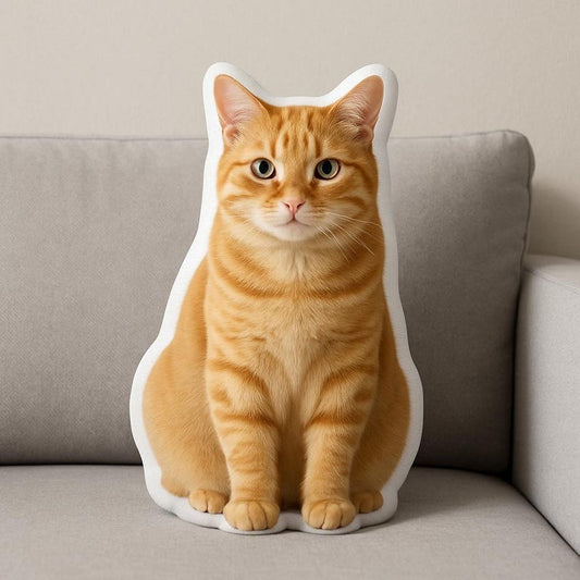 Custom Pet Shaped Pillow, 3D Photo Pillow, Pet Lover Gift, Dog Pillow, Pet Portrait Pillow, Pet Memorial, Pet Gift, Dog Gift, Cat Gift