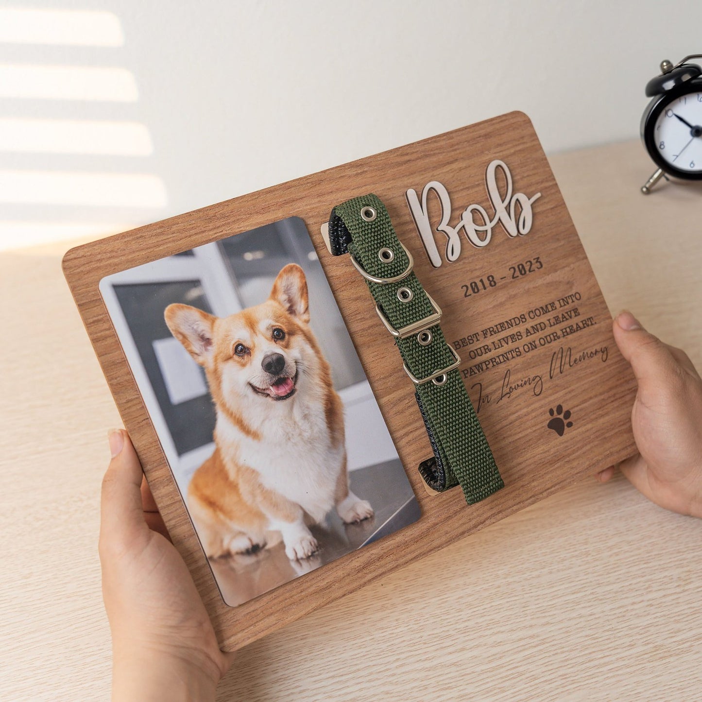 Personalized Memorial Pet Collar Frame MP02