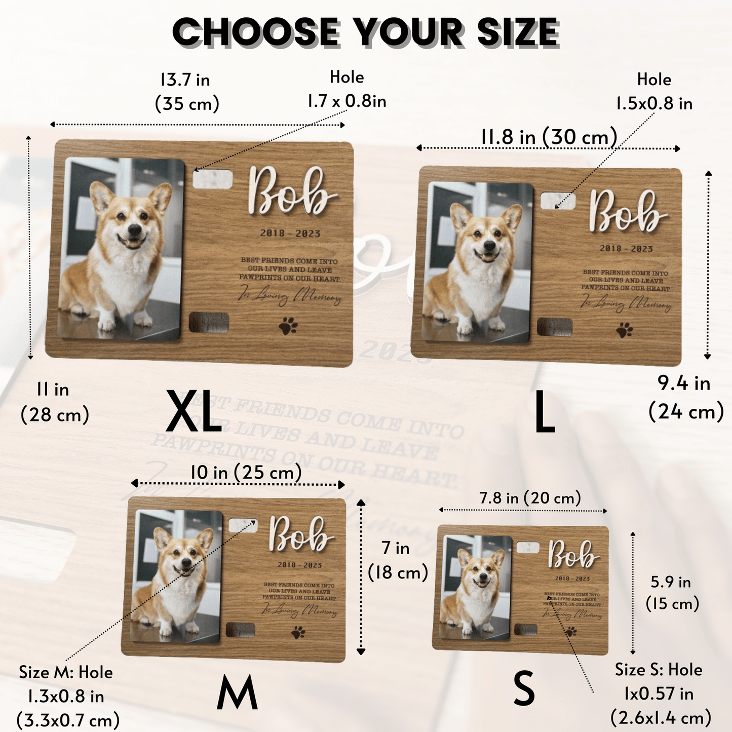 Personalized Memorial Pet Collar Frame MP02
