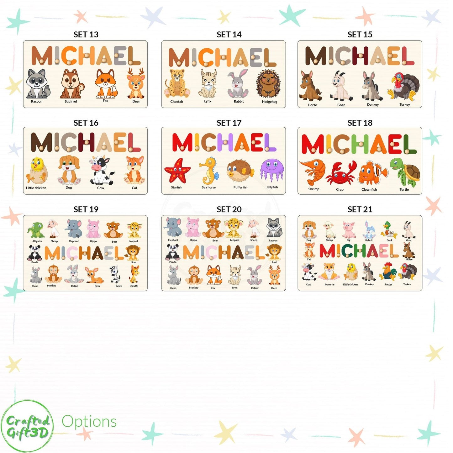 Personalized Name Puzzle | Baby Shower