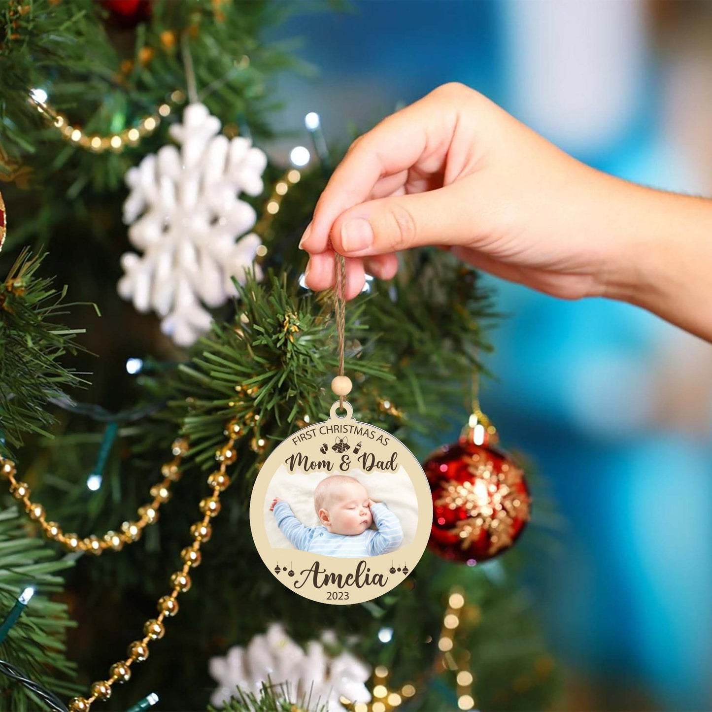 Personalized Baby First Christmas Ornament