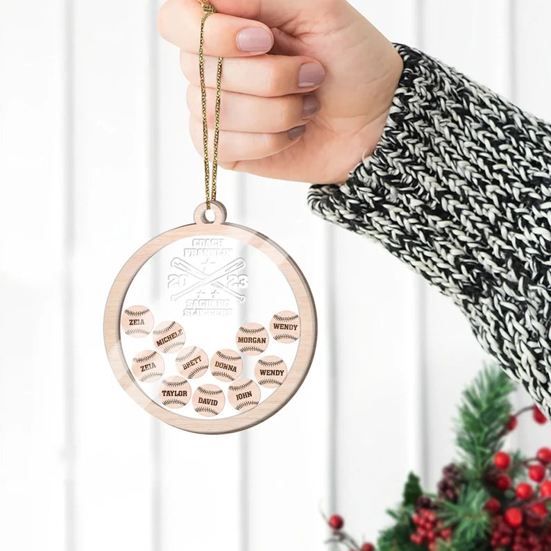 Personalized Baseball Sport Ornament 2023