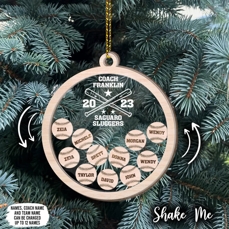 Personalized Baseball Sport Ornament 2023