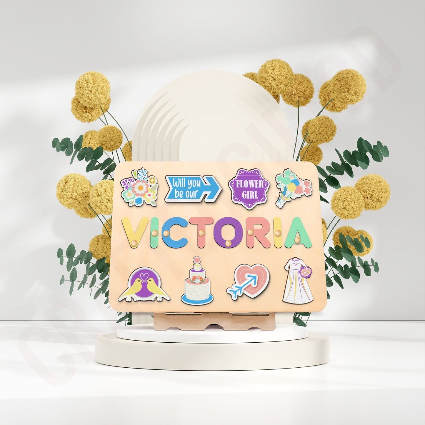 Flower Girl Proposal | Wedding Flower Girl Name Puzzle