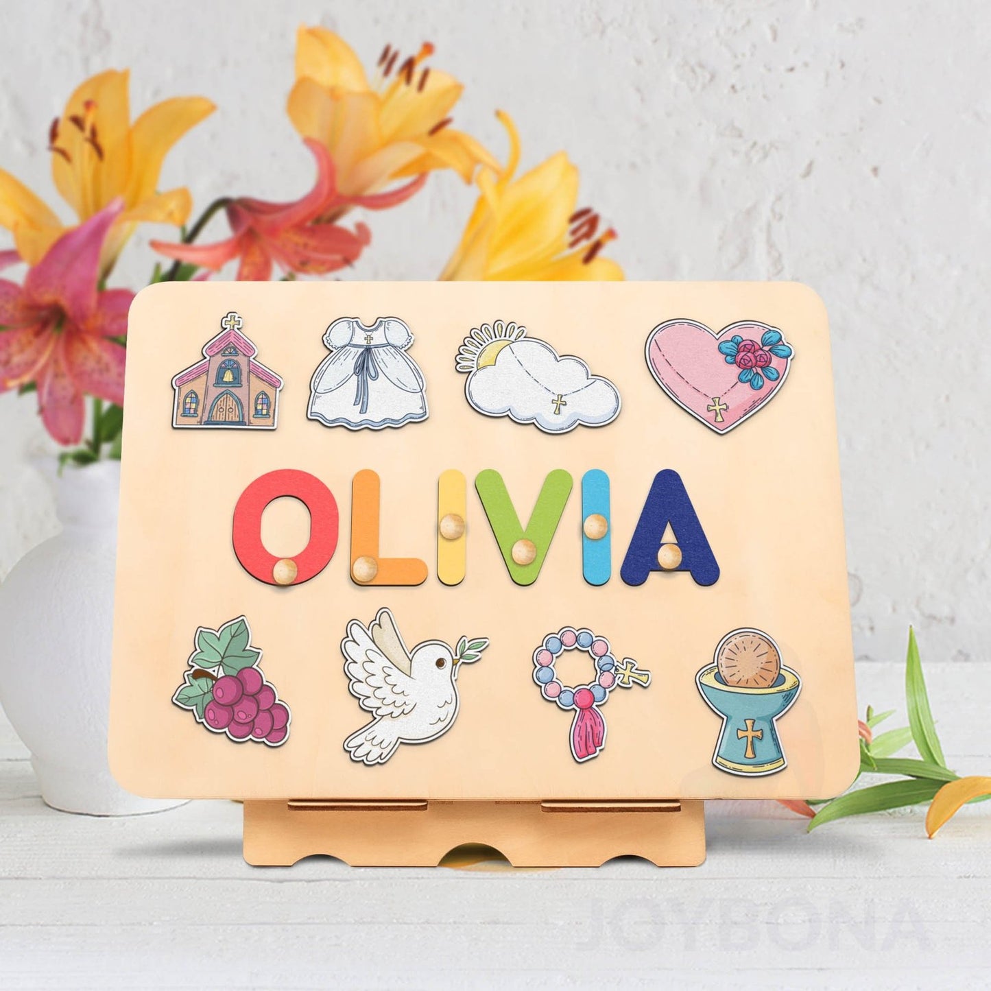 Personalized Baptism Puzzle - Unique Godchild Gift