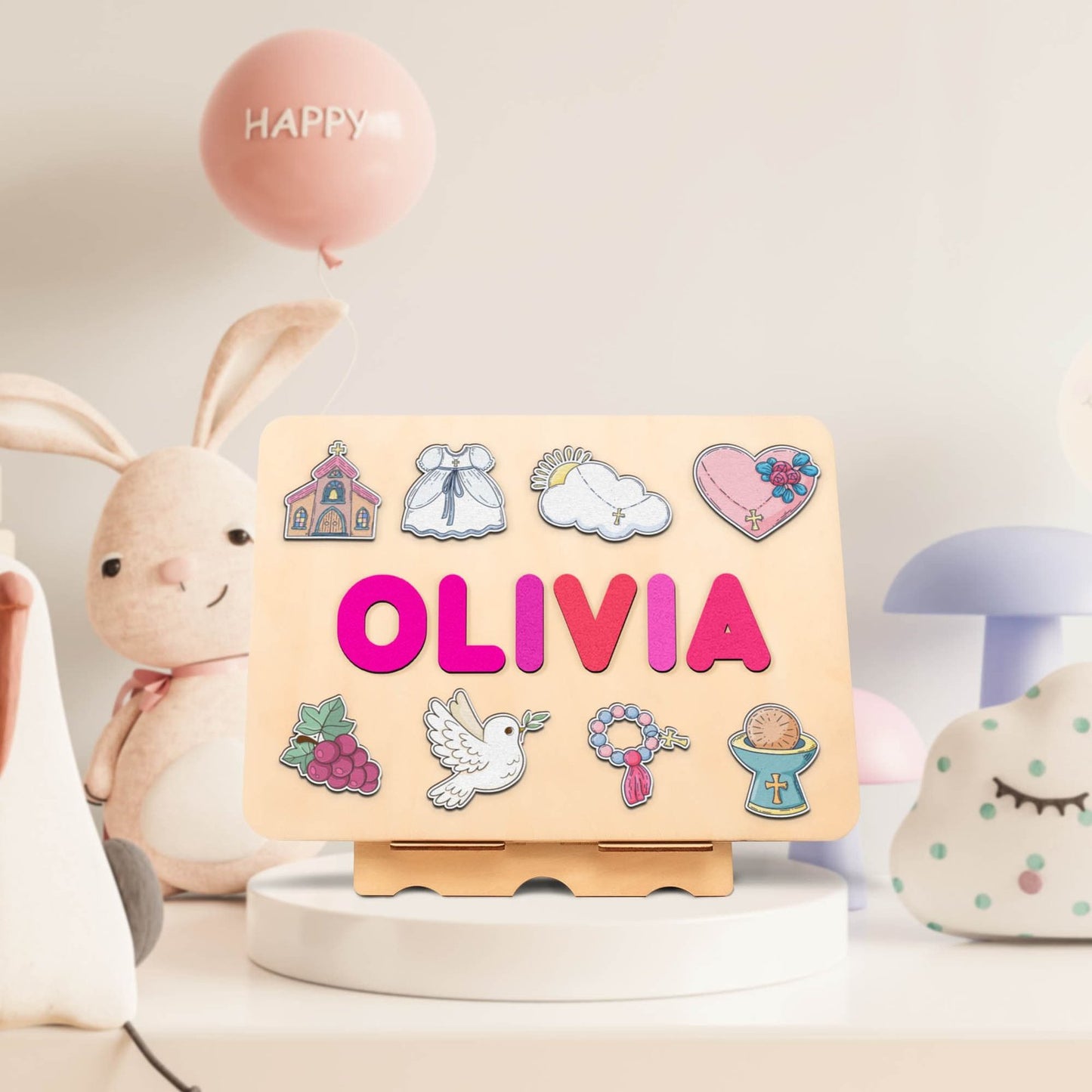 Personalized Baptism Puzzle - Unique Godchild Gift