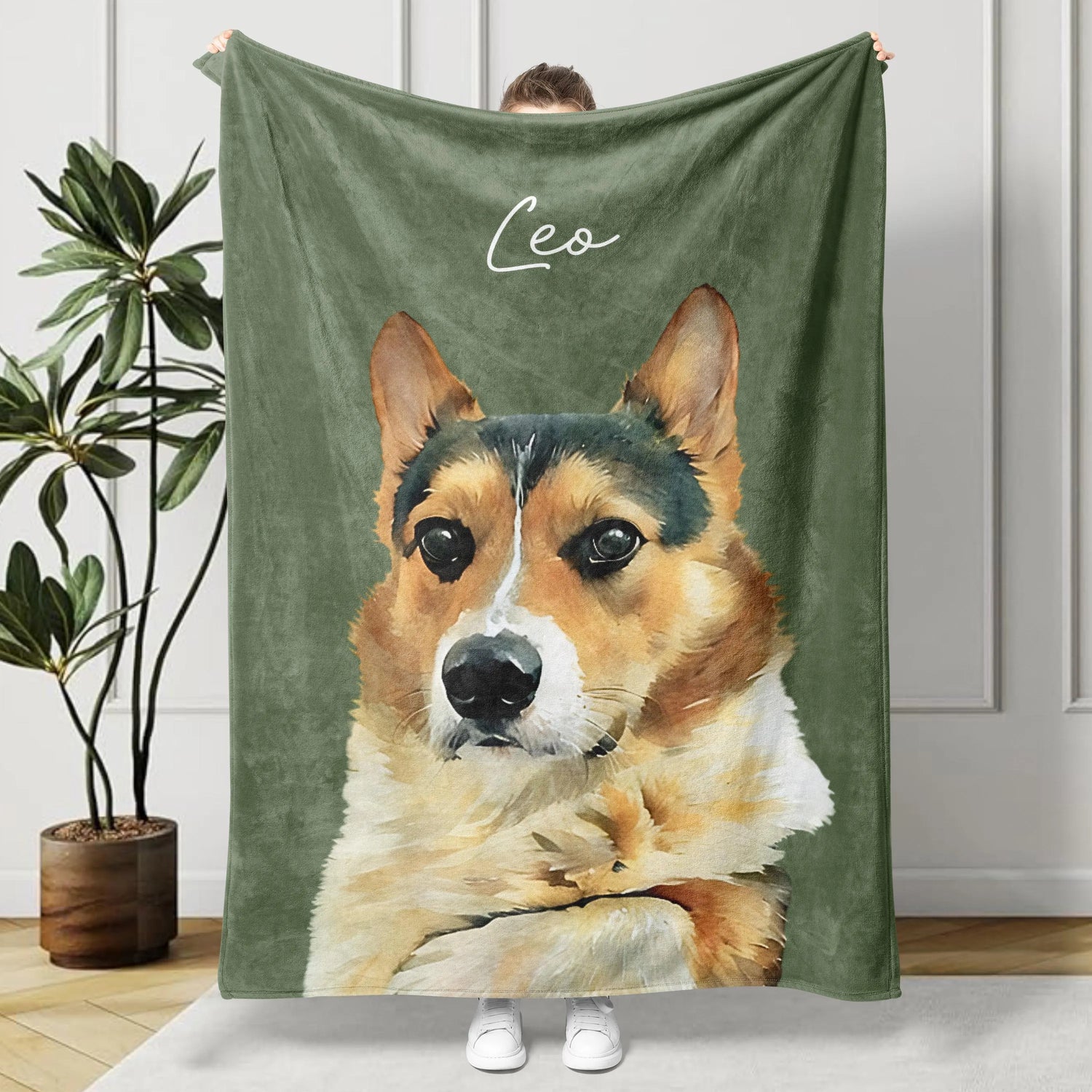 Custom Pet Photo Blanket