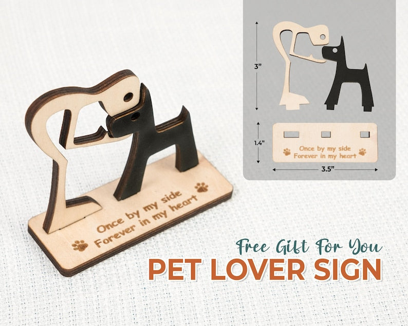 Pet Memorial Gift Personalised Hair Memorial Box, Wooden Pet Statue Fur Urn Keepsake, Pet Loss Gift, Dog Teeth Hair Memorial, Cat Keepsake