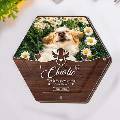Custom Pet Hair Storage Box, Pet Tooth Memorial Gift, Custom Pet Fur Keepsake, Wooden Box with Dog Picture, Dog Cat Ashes Teeth Hair Box