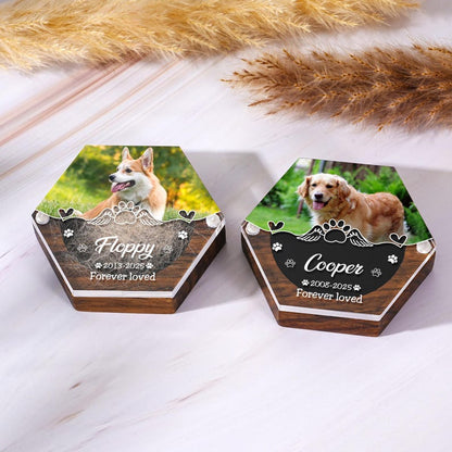 Pet Hair Keepsake Box,Custom Pet Fur Box,Dog Teeth Memorial Gift,Personalized Pet Remembrance Gift,Acrylic Box With Pet Picture,Cat Memorial