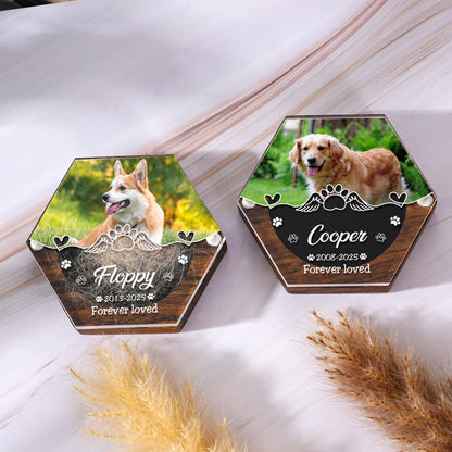 Pet Hair Keepsake Box,Custom Pet Fur Box,Dog Teeth Memorial Gift,Personalized Pet Remembrance Gift,Acrylic Box With Pet Picture,Cat Memorial