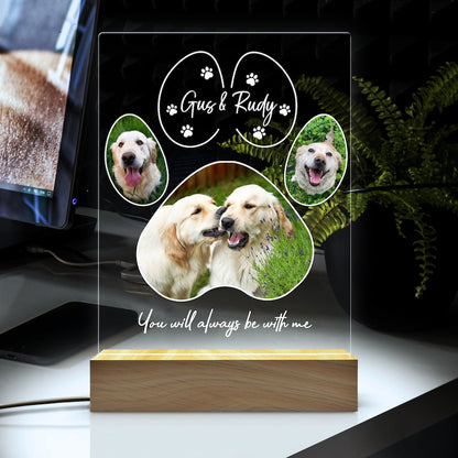 Pet Memorial Night Light, Custom Pet Plaque, Gifts for Pet Lovers, Custom Pet Photo Gifts, Pet Memorial Frame,Dog Ornament,Cat Dog Loss Gift