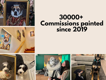 Custom Multiple Pet Portrait Personalized Thanksgiving Gift Family Dog Cat Lover Gift Canvas