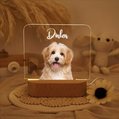 Custom Dog Photo Night Light,Pet Memorial Gift Plaque,Pet Loss Sympathy Gifts,Cat Picture Night Lamp,Pet Memorial Gifts,Gifts For Pet Lover
