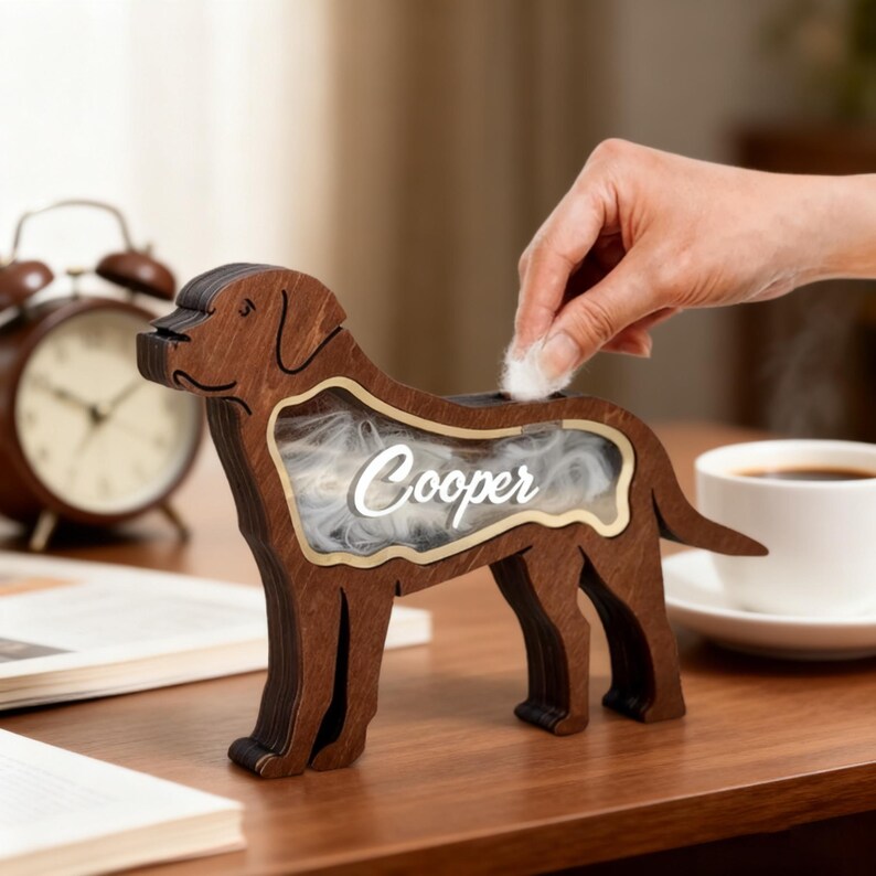 Handmade wooden pet hair storage box, wooden pet hair keepsake box, wooden dog keepsake box, custom pet keepsake box, remember your pet