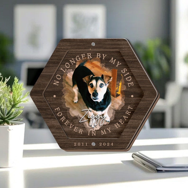 Custom Photo Wooden Hair Memorial Box Personalized Pet Fur Keepsake Dog Hair Memorial Cat Hair Keepsake Pet Hair Keepsake Box Loss Of Pet