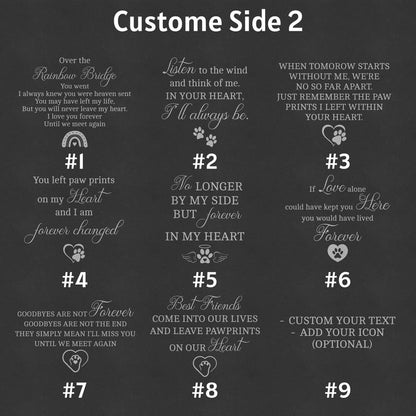 Custom Engraved Pet Memorial Wind Chime with Photo, Personalized Dog or Cat Loss Gift, Heart or Round Stone Sail Tribute Keepsake for Owners