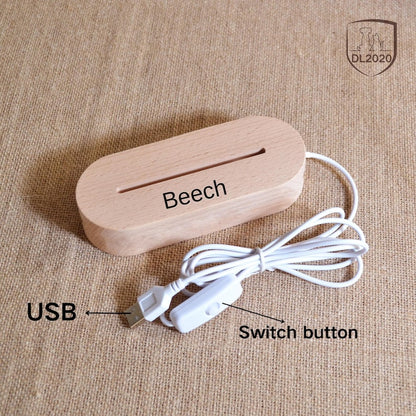 Custom Dog Photo Night Light, Dog Memorial Gifts, Light Up Pet Memorial Plaque, Custom Photo Gift, Personalized Gift for Pet Loss