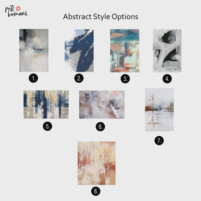 Custom Abstract Pet Portrait Canvas | Digital Personalized Dog or Cat Art | Pet Wall Decor | Unique Gift for Pet Lovers | Painted Pet Art