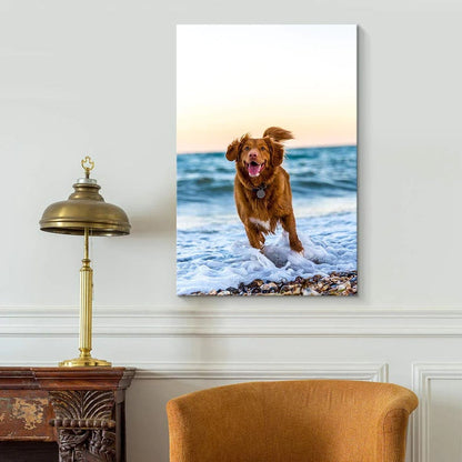 Custom Pet Canvas Print: Dog, Cat and other Pet Photo to Art, Christmas Gift