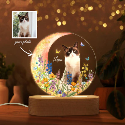 Custom Dog Photo Night Light, Custom Pet Portrait Night Light, Custom Dog Photo Gift, Dog Memorial Gift, Dog Lover Gift, Gift For Dog Mom