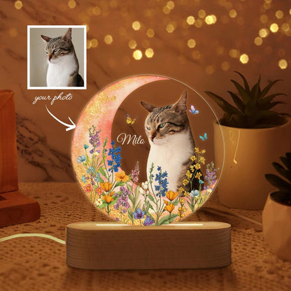 Custom Dog Photo Night Light, Custom Pet Portrait Night Light, Custom Dog Photo Gift, Dog Memorial Gift, Dog Lover Gift, Gift For Dog Mom