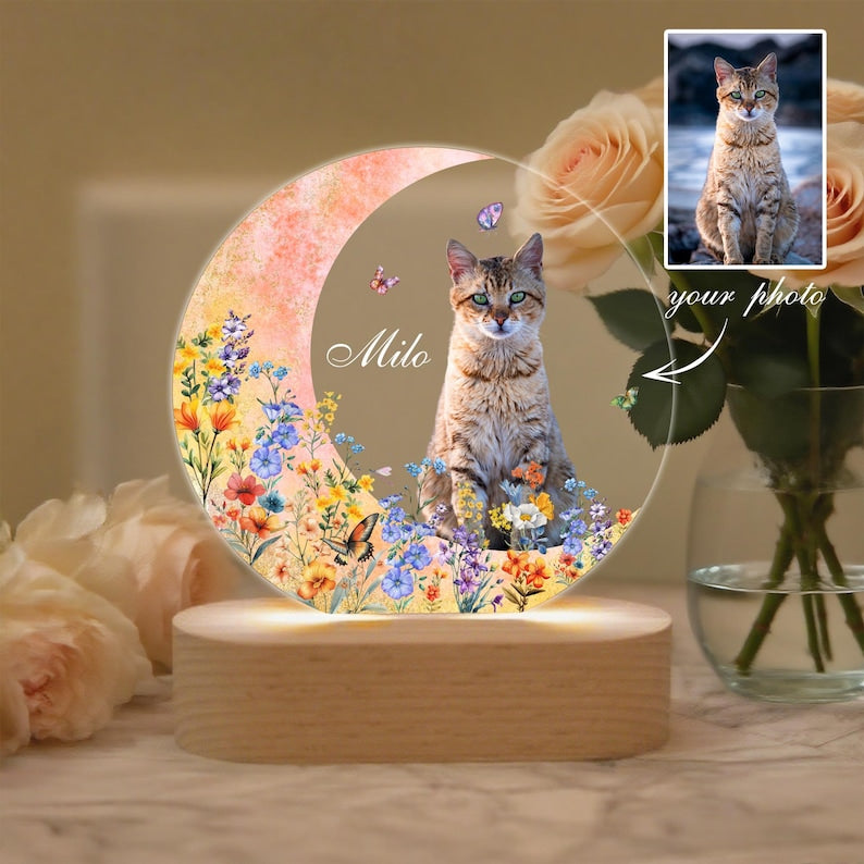 Custom Dog Photo Night Light,Custom Pet Portrait Night Light,Pet Photo Lamp,Gift For Dog Lover,Dog Memorial Gift,Dog Mom Gift,Dog Loss Gift