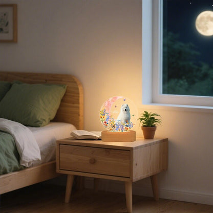 Custom Dog Photo Night Light,Custom Pet Portrait Night Light,Pet Photo Lamp,Gift For Dog Lover,Dog Memorial Gift,Dog Mom Gift,Dog Loss Gift