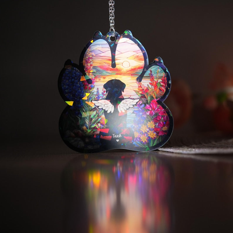 Custom Dog Memorial Hologram Ornament, Pet Memorial Gift, Dog Loss Gift, Pet Loss Sympathy Gift, Loss Of Pet Gift, Dog Lover Gift