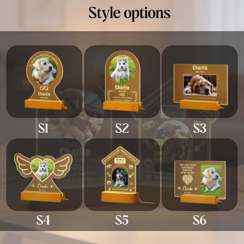 Personalized Pet Nightlights, Customizable Pet Name Nightlights, Pet Keepsake Gifts, Pet Presents, Keepsake Gifts