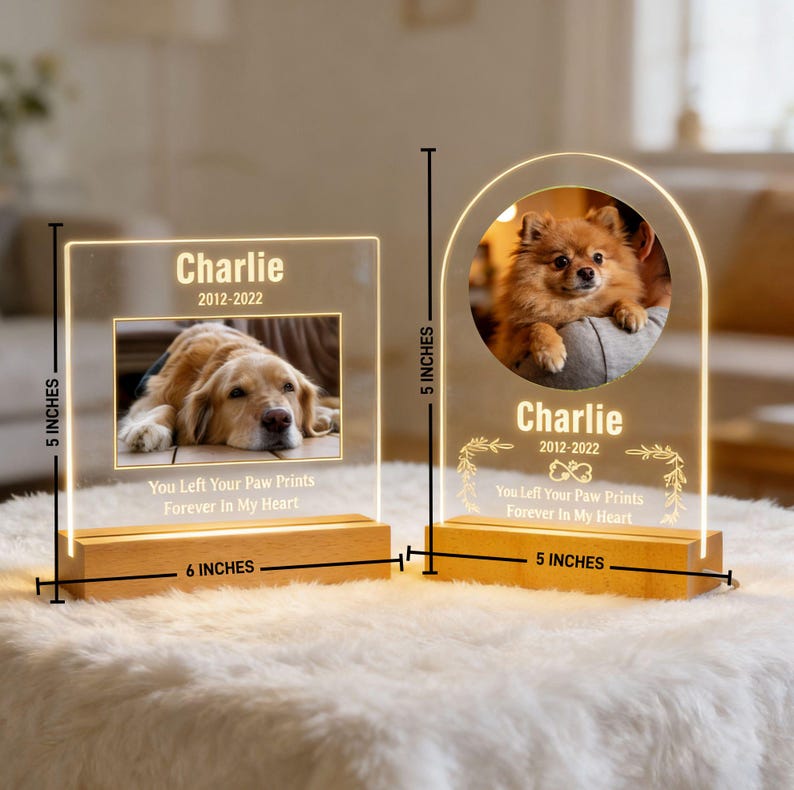Personalized Pet Nightlights, Customizable Pet Name Nightlights, Pet Keepsake Gifts, Pet Presents, Keepsake Gifts
