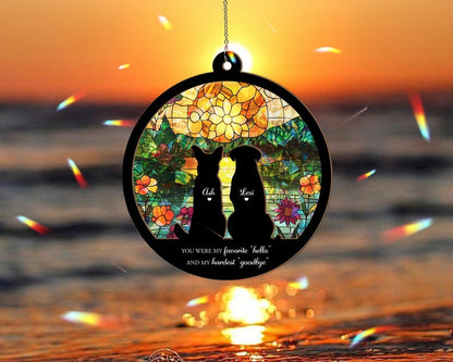 Custom Pet Loss Hologram Ornament, Dog Memorial Gift, Pet Loss Sympathy Gift, Cat Memorial Ornament, Pet Lover Gift, Loss Of Pet Gift