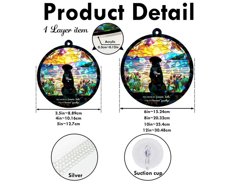 Custom Pet Loss Hologram Ornament, Dog Memorial Gift, Pet Loss Sympathy Gift, Cat Memorial Ornament, Pet Lover Gift, Loss Of Pet Gift