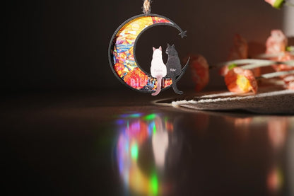 Custom Cats Memorial Hologram Ornament, Cat Loss Gift, Pet Memorial Ornament, Cat Lover Gift, Loss Of Pet Gift, Pet Remembrance Gift