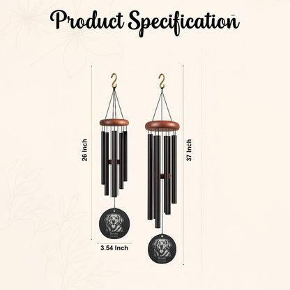 Custom Engraved Pet Memorial Wind Chime, Dog or Cat Loss Gift, Personalized Outdoor Garden Tribute, Sympathy Keepsake for Pet Owners