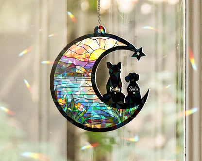 Custom Pet Memorial Hologram Ornament, Dog Memorial Gift, Pet Loss Sympathy Gift, Cat Lover Gift, Pet Remembrance Gift, Loss Of Pet Gift