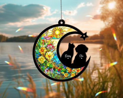 Custom Pet Memorial Hologram Ornament, Dog Memorial Gift, Pet Loss Sympathy Gift, Cat Lover Gift, Pet Remembrance Gift, Loss Of Pet Gift