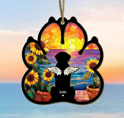 Custom Dog Loss Gift, Pet Memorial Suncatcher, Dog Lover Gift, Loss of Dog Sympathy Gift, Gift For Dog Owners, Pet Remembrance Gift