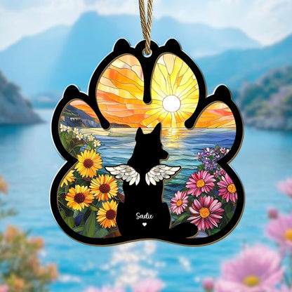 Custom Dog Loss Gift, Pet Memorial Suncatcher, Dog Lover Gift, Loss of Dog Sympathy Gift, Gift For Dog Owners, Pet Remembrance Gift