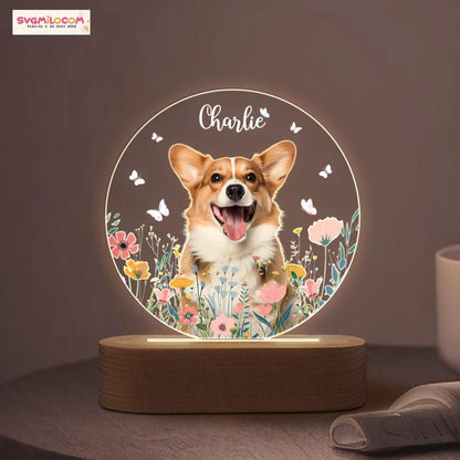 Pet Portrait Night Light, Pet Photo Night Light, Pet Memorial Gift, Dog Mom Gift, Pet Photo Lamp, Gift For Dog Lover, Dog Loss Sympathy Gift