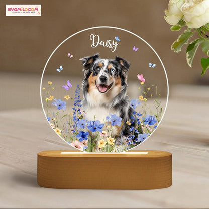 Pet Portrait Night Light, Pet Photo Night Light, Pet Memorial Gift, Dog Mom Gift, Pet Photo Lamp, Gift For Dog Lover, Dog Loss Sympathy Gift