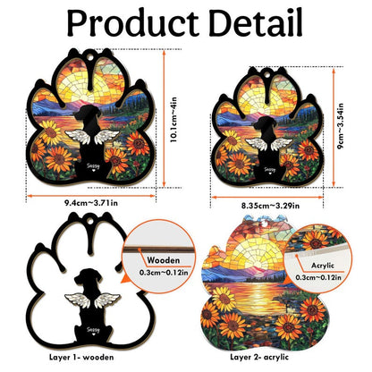 Custom Dog Loss Gift, Pet Memorial Suncatcher, Dog Lover Gift, Loss of Dog Sympathy Gift, Gift For Dog Owners, Pet Remembrance Gift