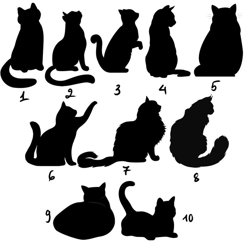 Personalized Cats Memorial Suncatcher, Cat Memorial Gift, Loss of Cats Gift, Cat Loss Gift, Cat Sympathy Gift, Cat Suncatcher