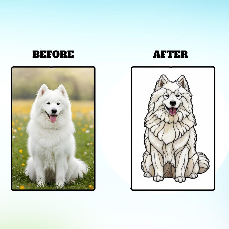 Stained Glass Pet Portrait • Custom Dog & Cat Suncatcher • Memorial Keepsake • Window Hanging Art