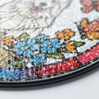 Stained Glass Pet Portrait • Custom Dog & Cat Suncatcher • Memorial Keepsake • Window Hanging Art