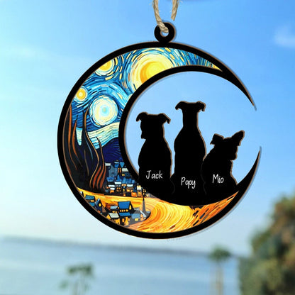 Personalized Dogs Memorial Suncatcher, Dog Memorial Gift, Loss of Dogs Gift, Dog Loss Gift, Dog Sympathy Gift, Dog Suncatcher