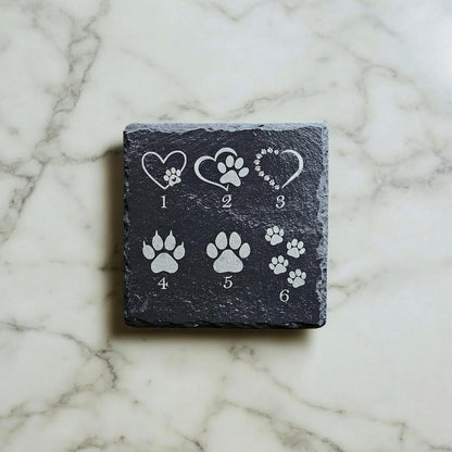Personalized Pet Memorial Stone – Custom Dog, Cat, or Pet Headstone, Laser Engraved Slate Plaque for Garden or Grave, Custom Keepsake Gift